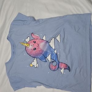Unicorn Whale T shirt
